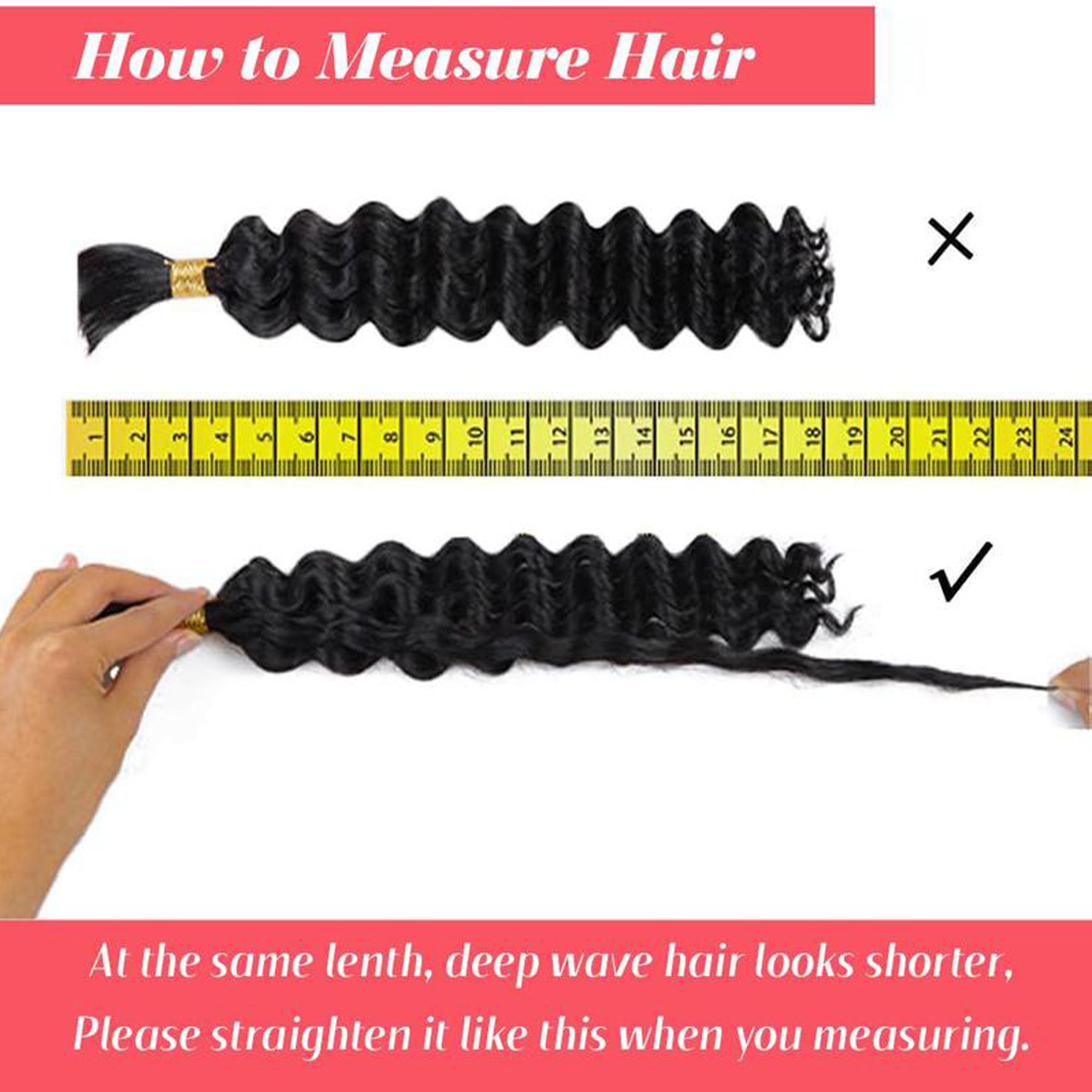 Starhair Deep Wave Hair Bulk Hair for Braiding P4/27