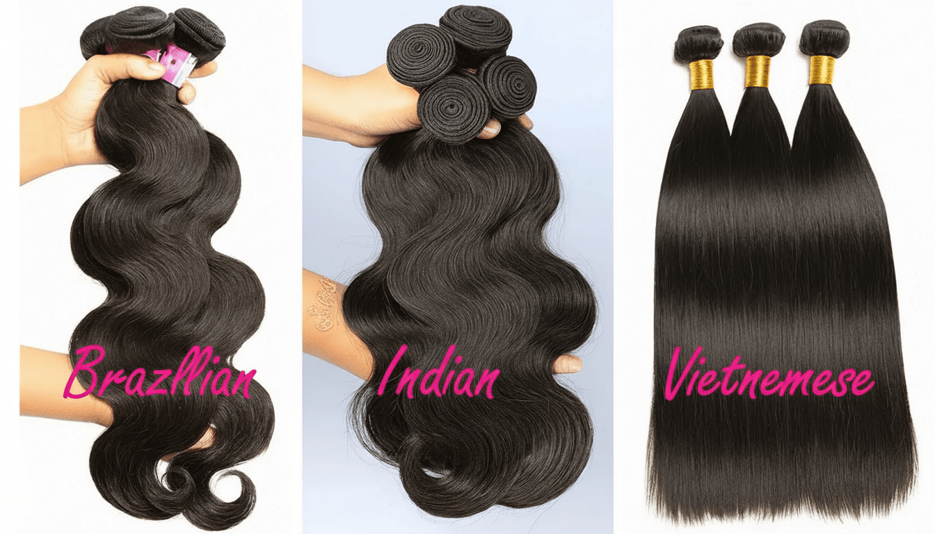 Brazilian vs. Indian vs. Vietnamese Hair