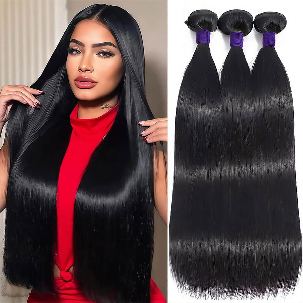 10-30 Inch Straight Premium Indian Raw Hair Bundles