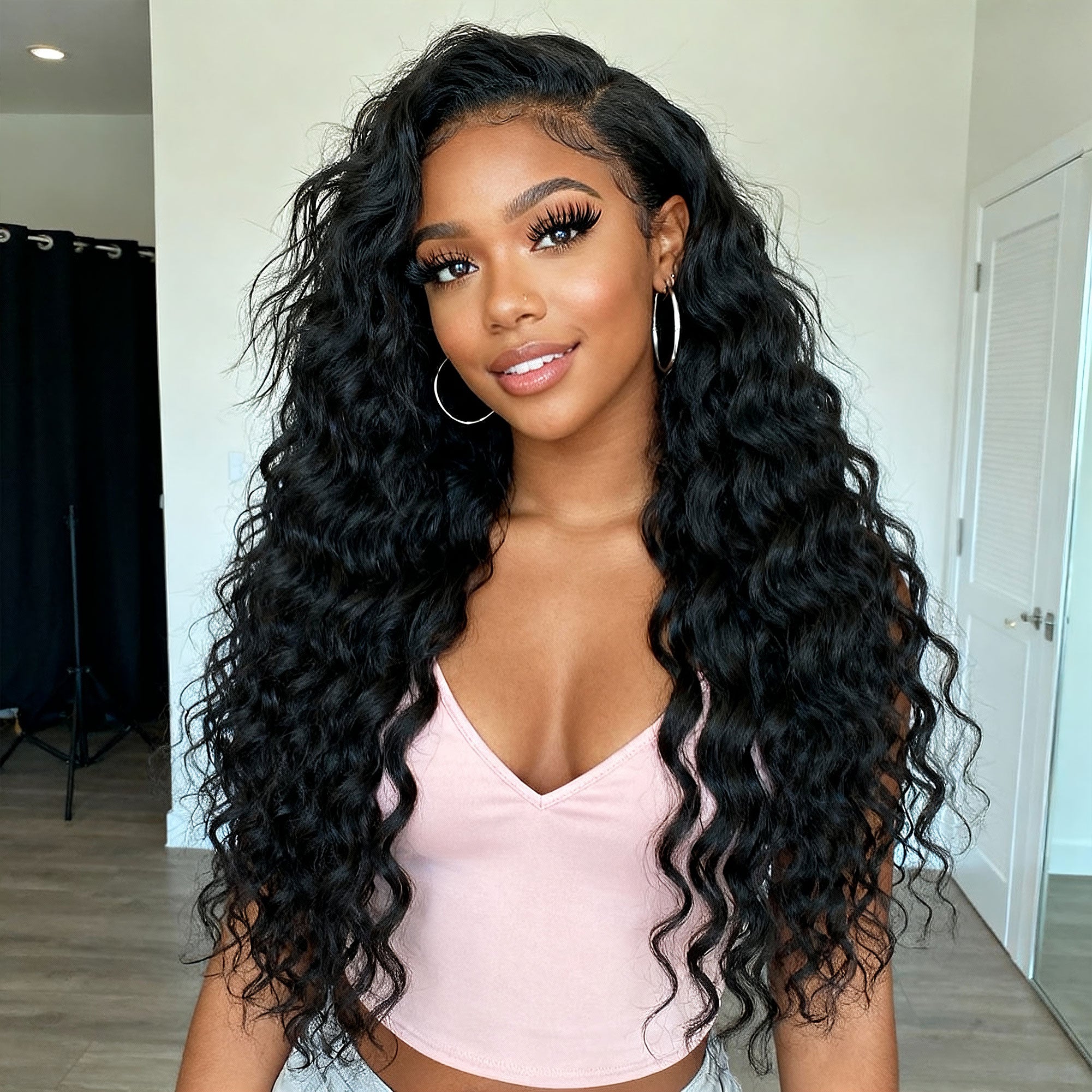 Starhair 10-30 Inch Deep Wave Brazilian Virgin Hair Bundles #1B