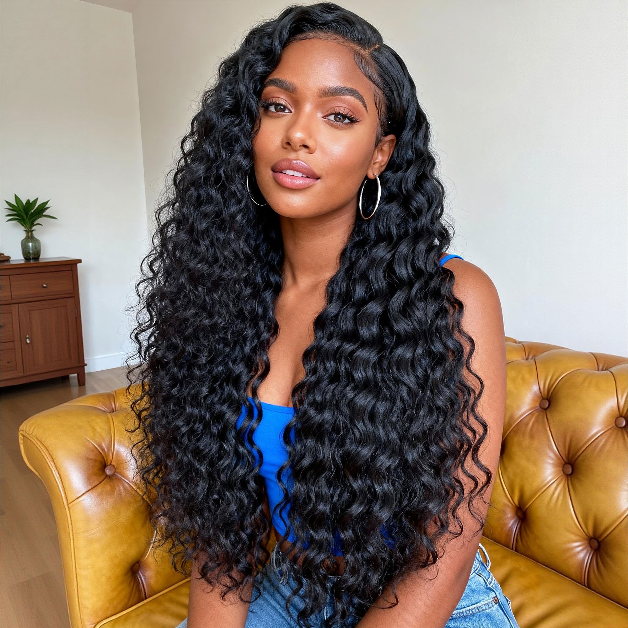 Starhair 14-30 Inch Burmese Curly Brazilian Virgin Hair Bundles #1B