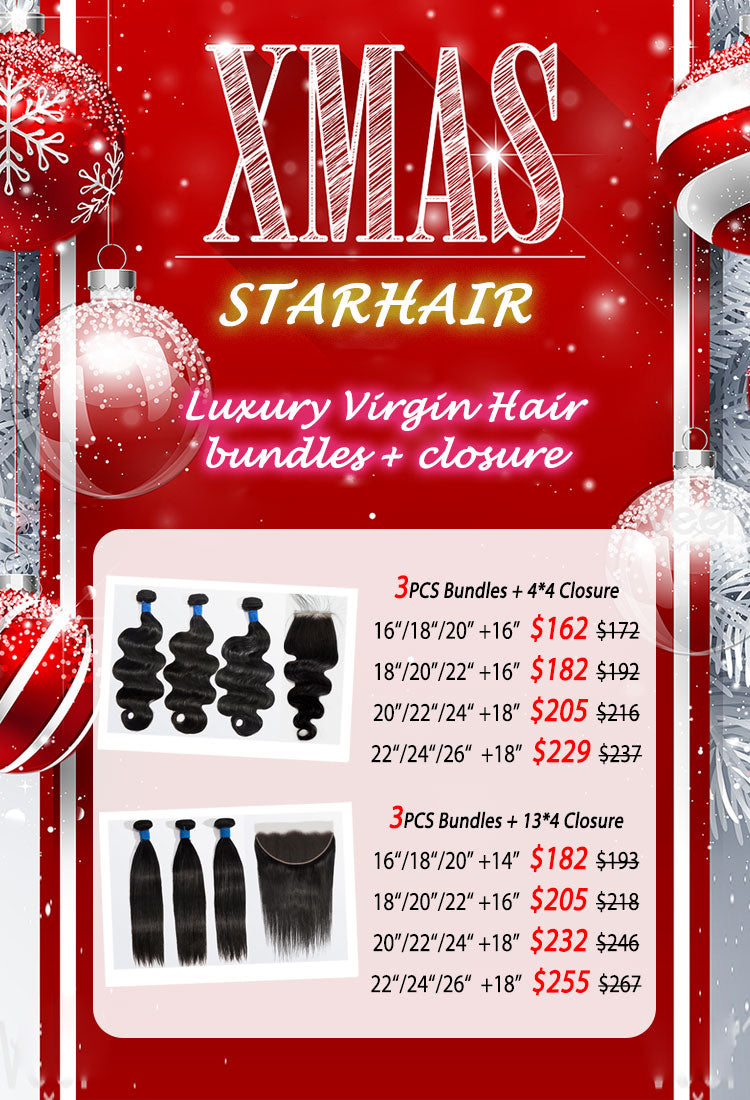 Christmas Package Deal | Luxury Virgin Hair Bundle & Closure Deal