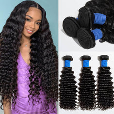 Deep Curly Brazilian Virgin Hair Bundles