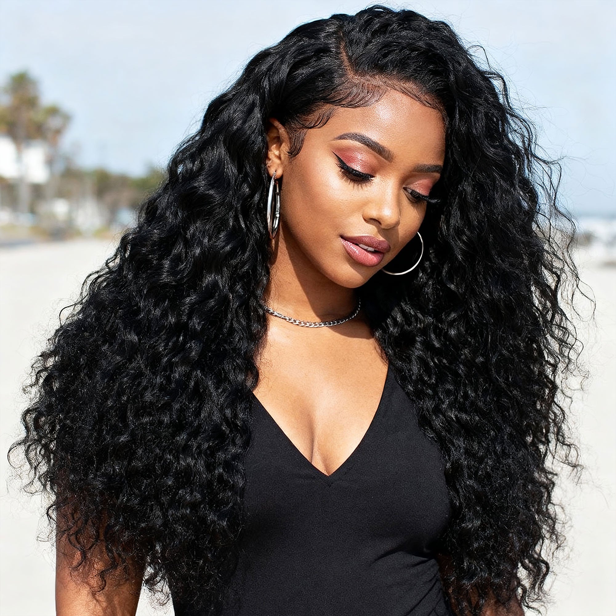 Starhair 14-30 Inch Water Wave Premium Indian Raw Hair Bundles #1B