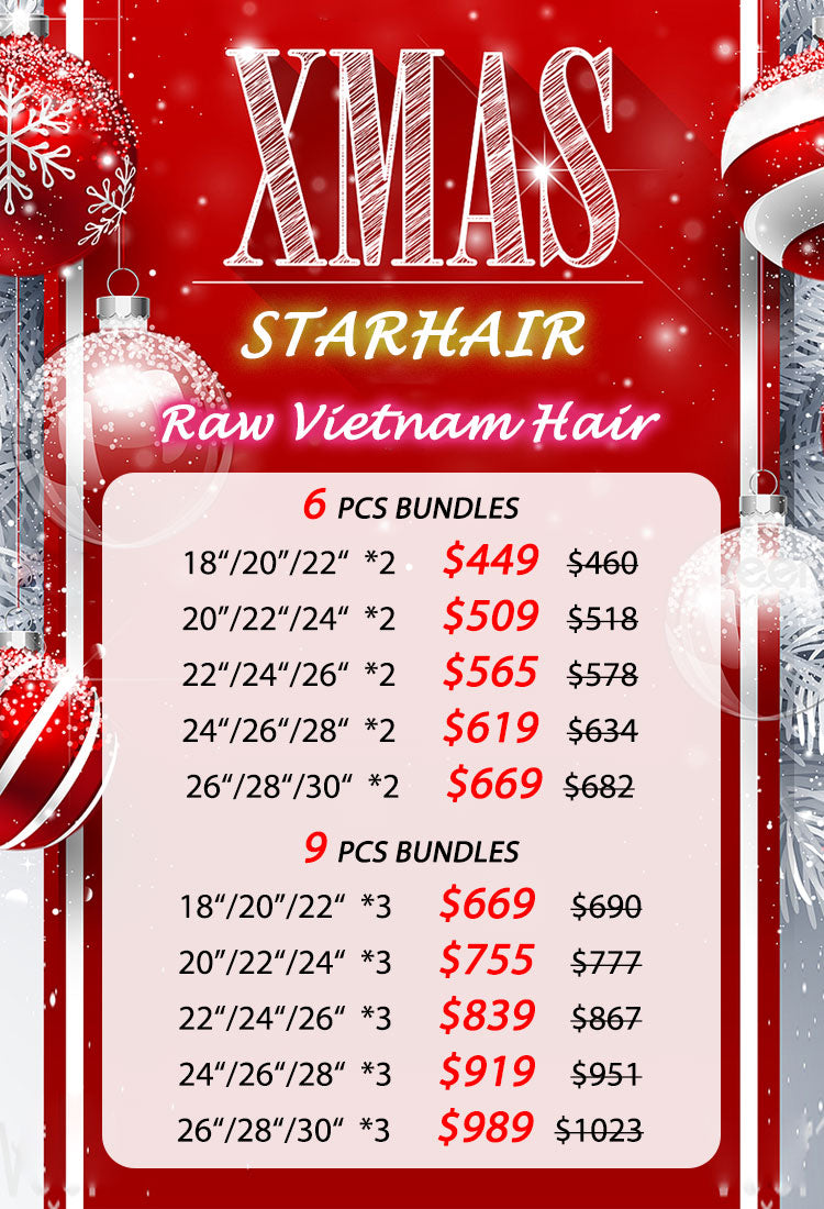 Christmas Package Deal | Raw Vietnamese Hair Bundle Deal