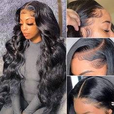 13"x4" HD Lace 180% Frontal Wig Body Wave #1B