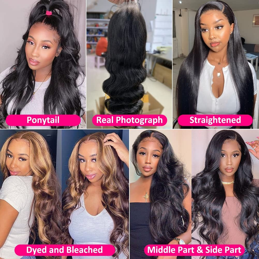 13"x4" HD Lace 180% Frontal Wig Body Wave #1B