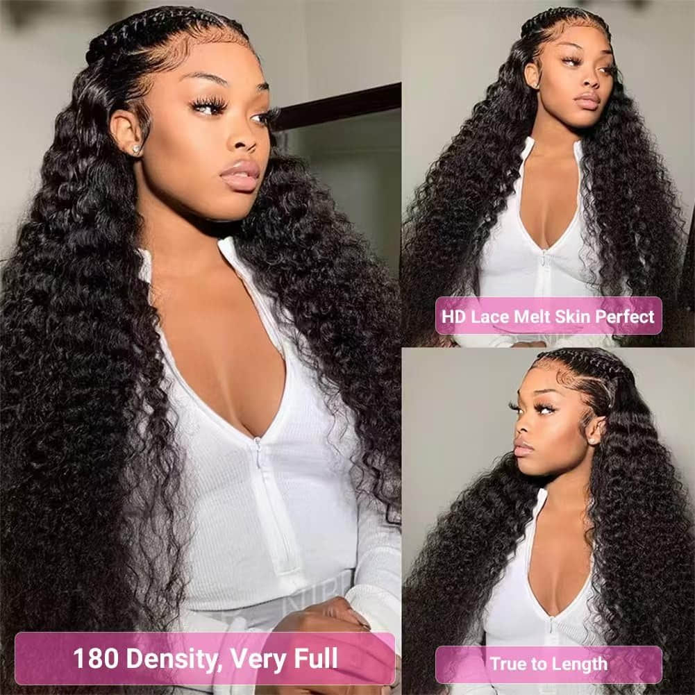 13"x4" HD Lace Deep Wave Frontal Wig 
