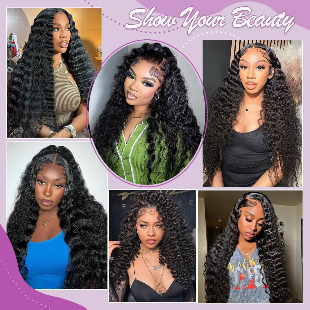 13"x4" HD Lace Deep Wave Frontal Wig 