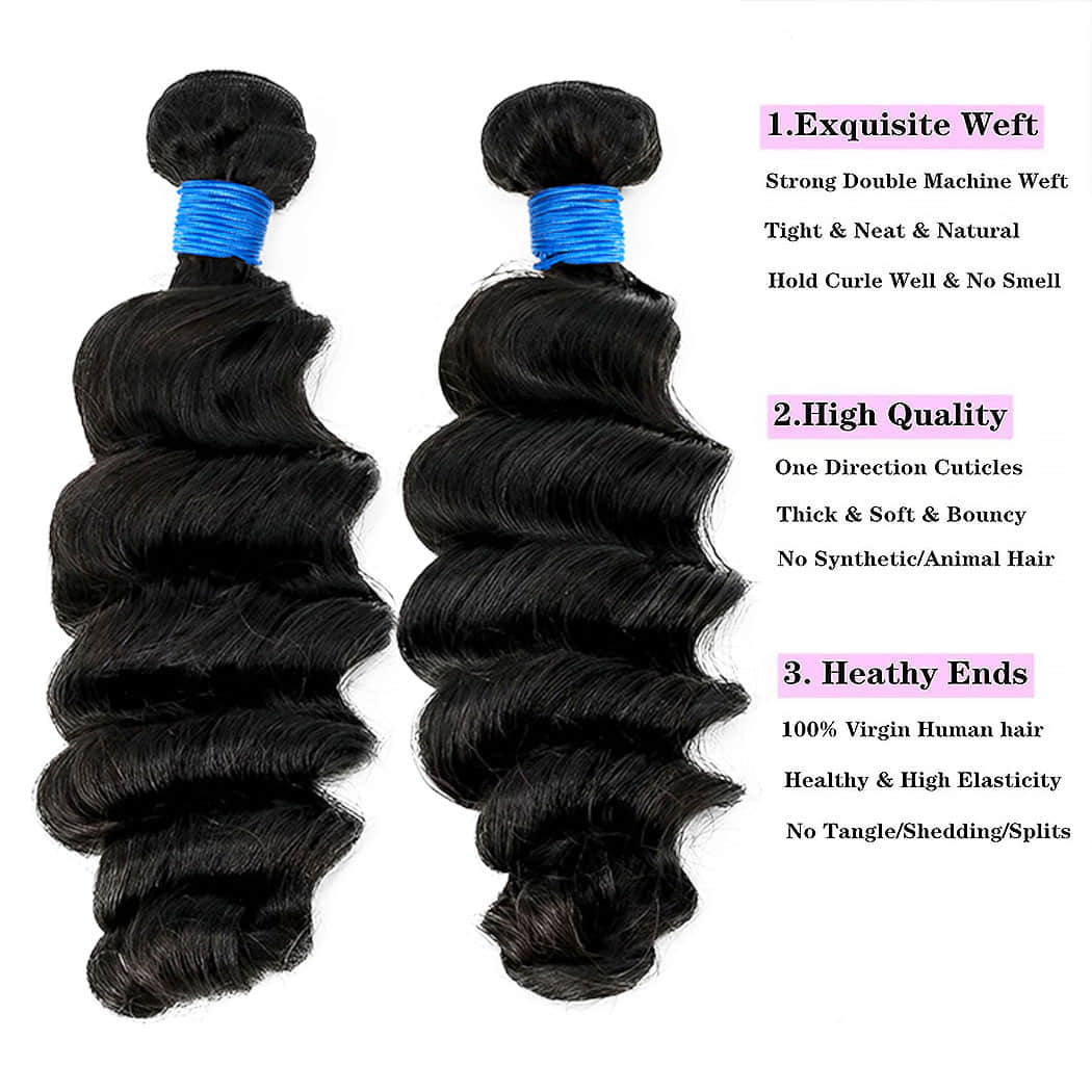 14-30 Inch Ocean Wave Brazilian Virgin Hair Bundles
