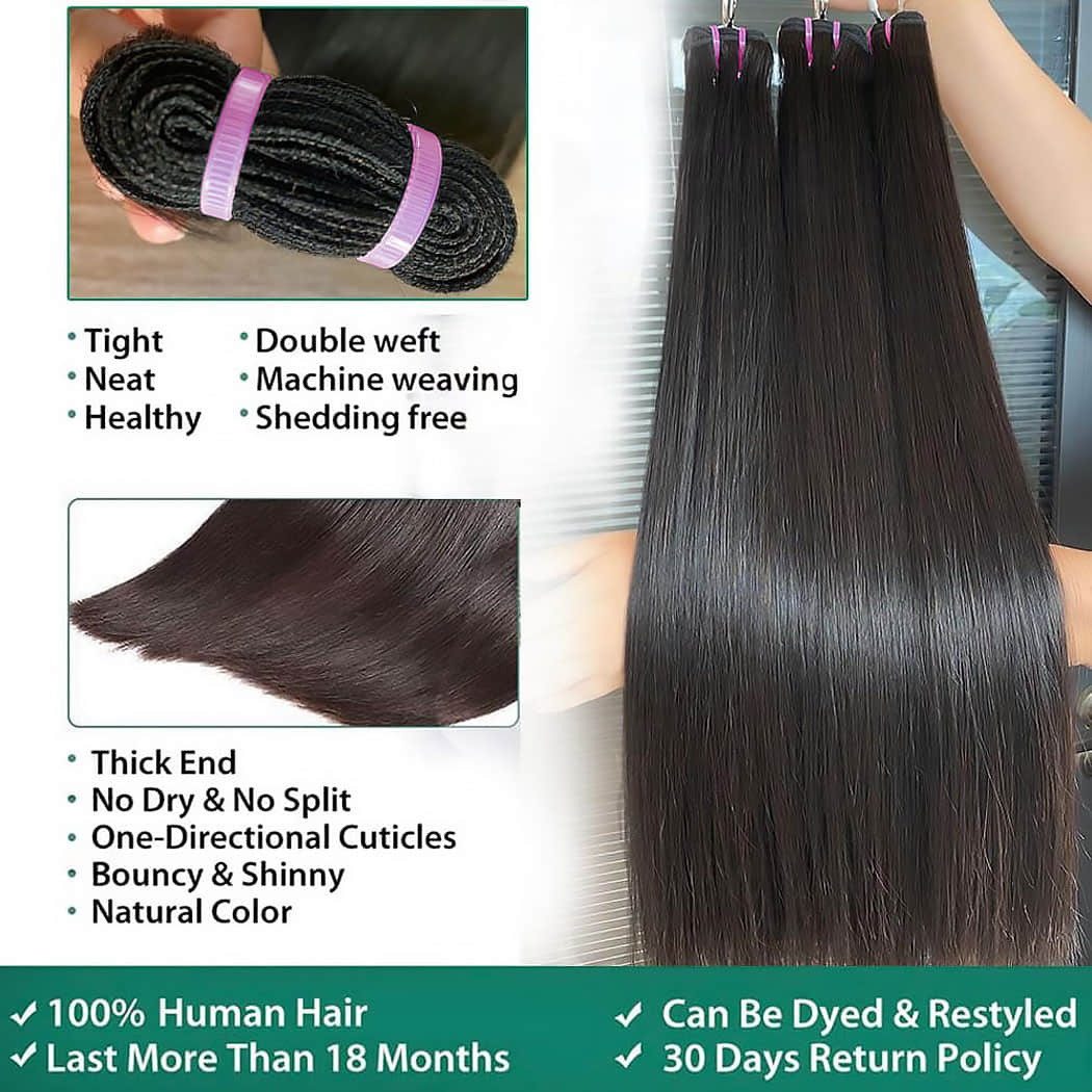 14-30 Inch Straight Vietnam Raw Hair Bundles