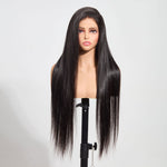 StarHair 13"x4" Straight Transparent Lace Frontal Wig #1B