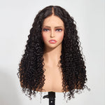 StarHair 13"x4" Water Wave Transparent Lace Frontal Wig #1B