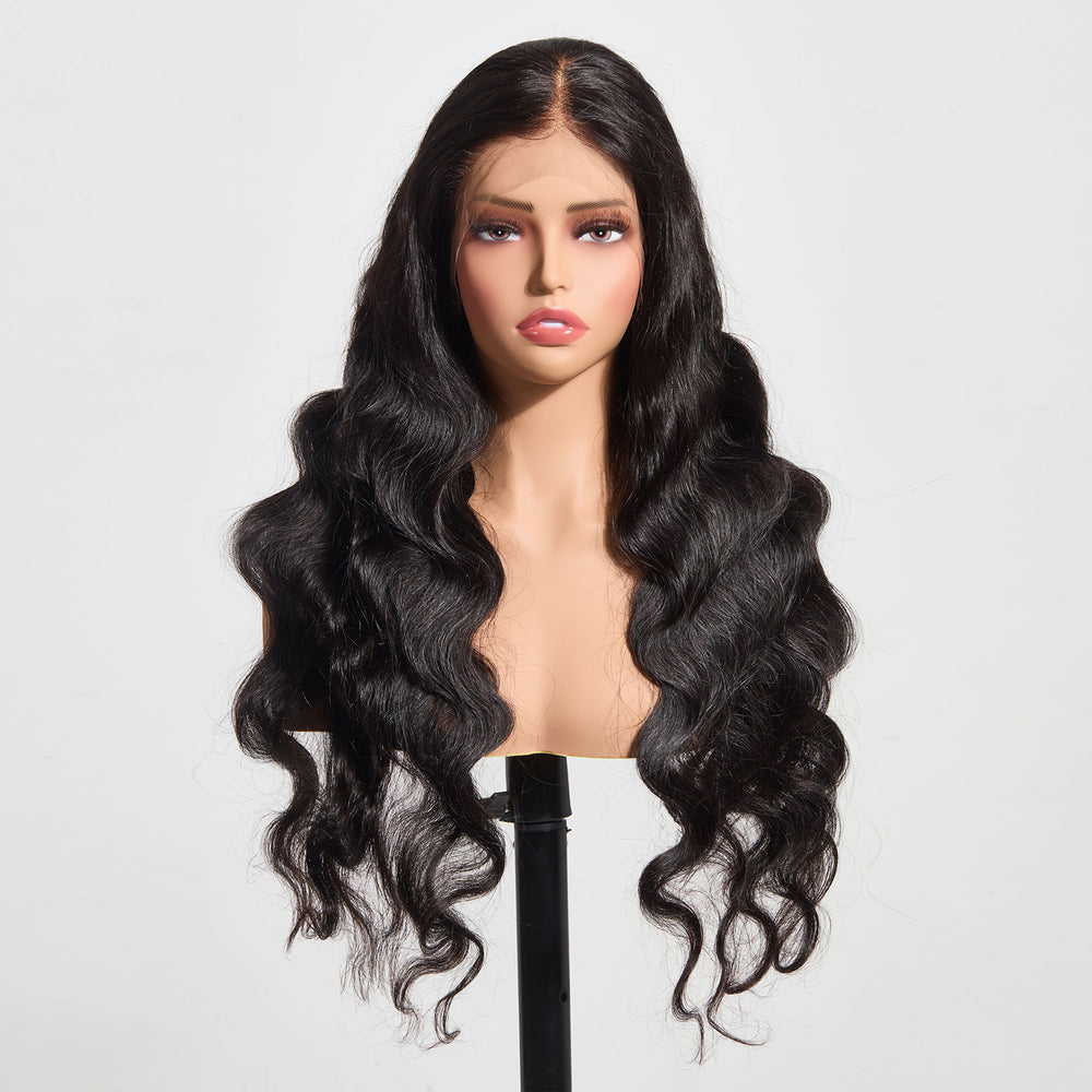 StarHair 13"x4" HD Lace Frontal Wig Body Wave #1B