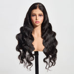 StarHair 13"x4" Body Wave Transparent Lace Frontal Wig #1B