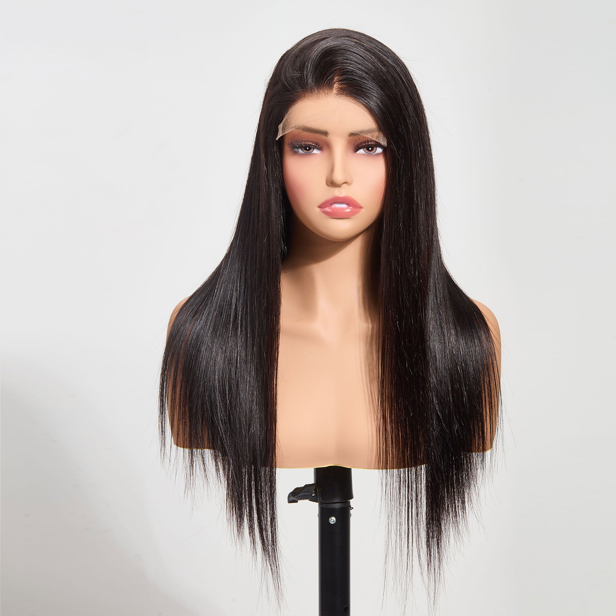 StarHair 5"x5" Straight Transparent Lace Closure Wig #1B