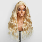 StarHair #613 Blonde 13"x4" Body Wave Transparent Lace Frontal Wigs 150%