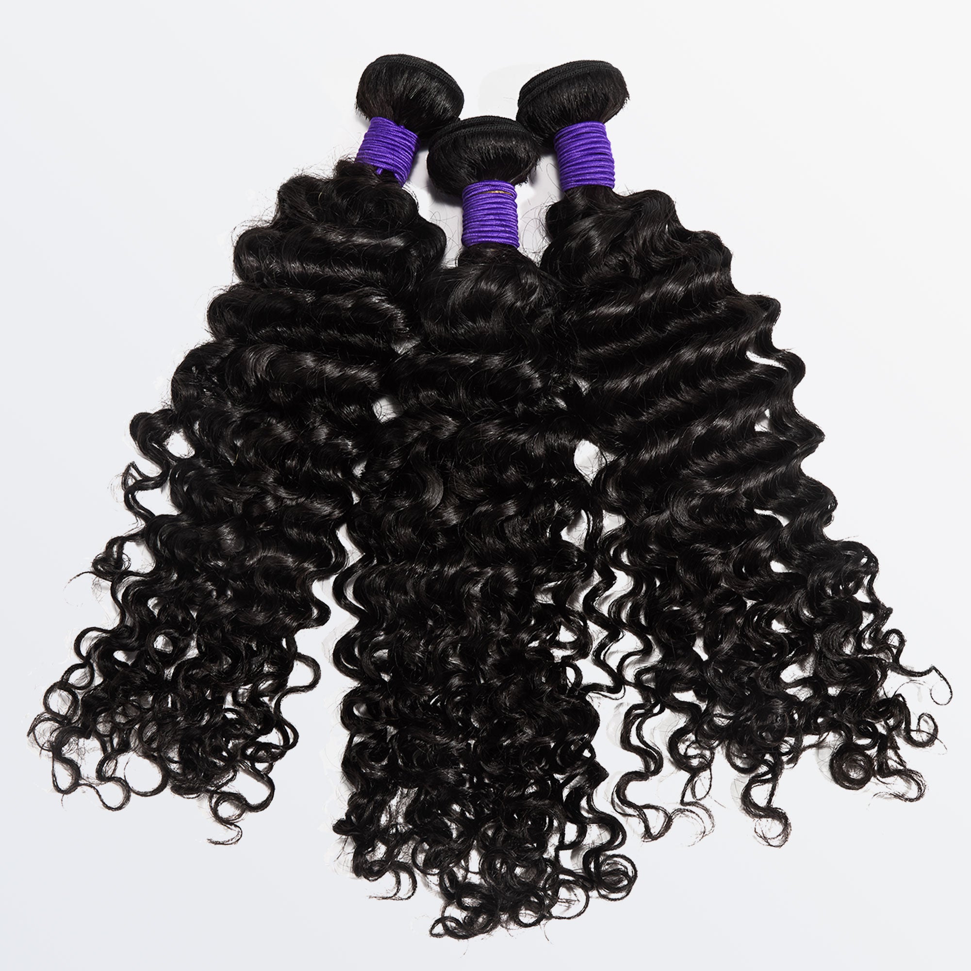 Starhair 10-30 Inch Deep Wave Premium Indian Raw Hair Bundles #1B