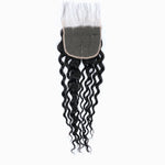 Starhair 12-20 Inch 5"x5" Transparent Lace Closure Water Wave #1B