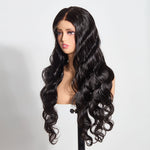 StarHair 5"x5" Body Wave Transparent Lace Closure Wig #1B