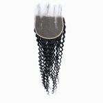 Starhair 12-20 Inch 5"x5" Deep Wave Transparent Lace Closure #1B