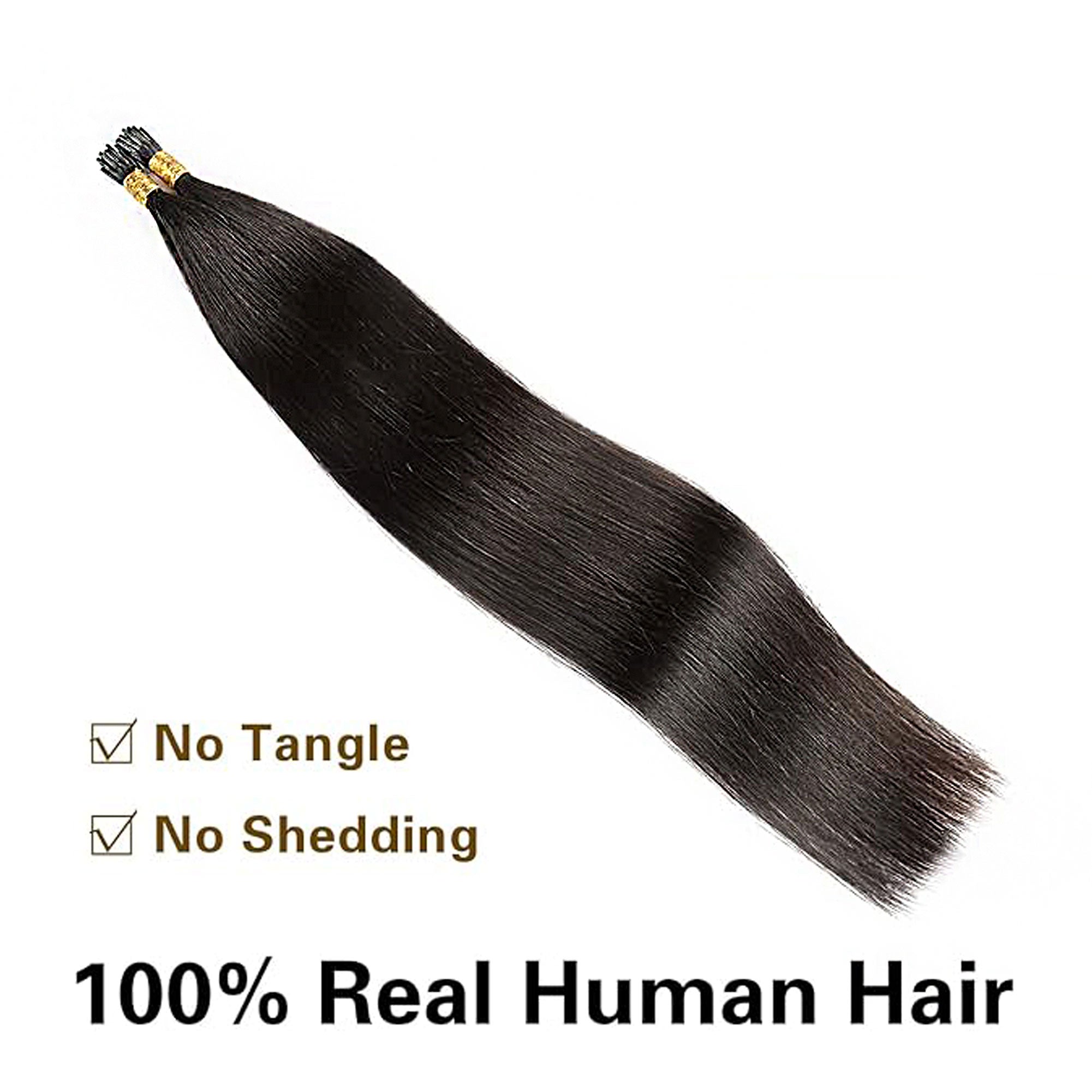 Starhair Straight 50G I Tip Extensions #1B Natural Black