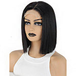 StarHair 5"x5" Bob Wig Transparent Lace Closure Wig #1B