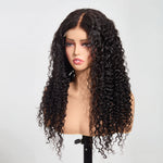 Starhair 5"x5" HD Lace Water Wave Frontal Wig #1B