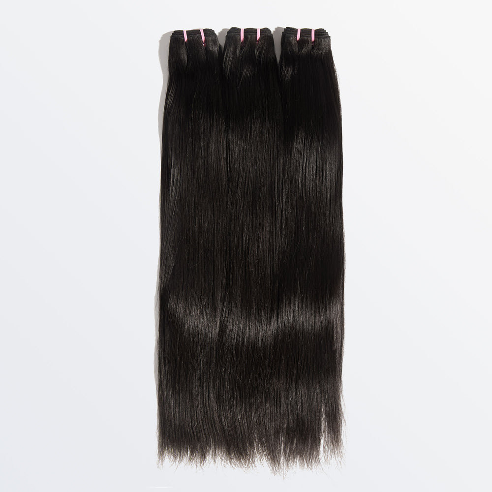 Starhair 14-30 Inch Straight Vietnam Raw Hair Bundles #1B