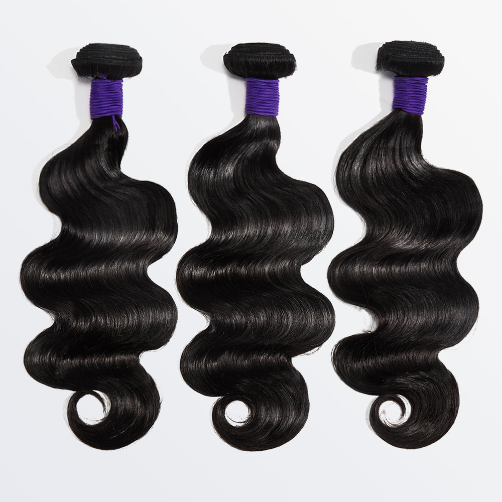 Starhair 10-30 Inch Body Wave Premium Raw Indian Hair Bundles #1B