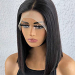 StarHair 13"x4" Bob Wig Transparent Lace Closure Wig #1B