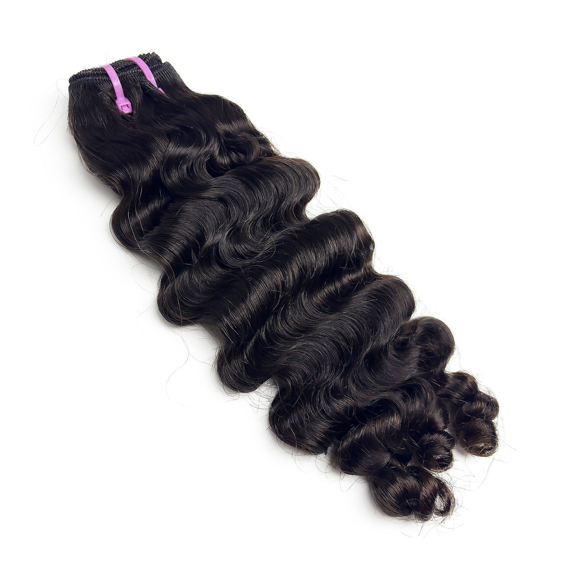 Starhair 14-26 Inches Burmese Curly 12A Raw Vietnam Hair Bundles #1B Natural Color