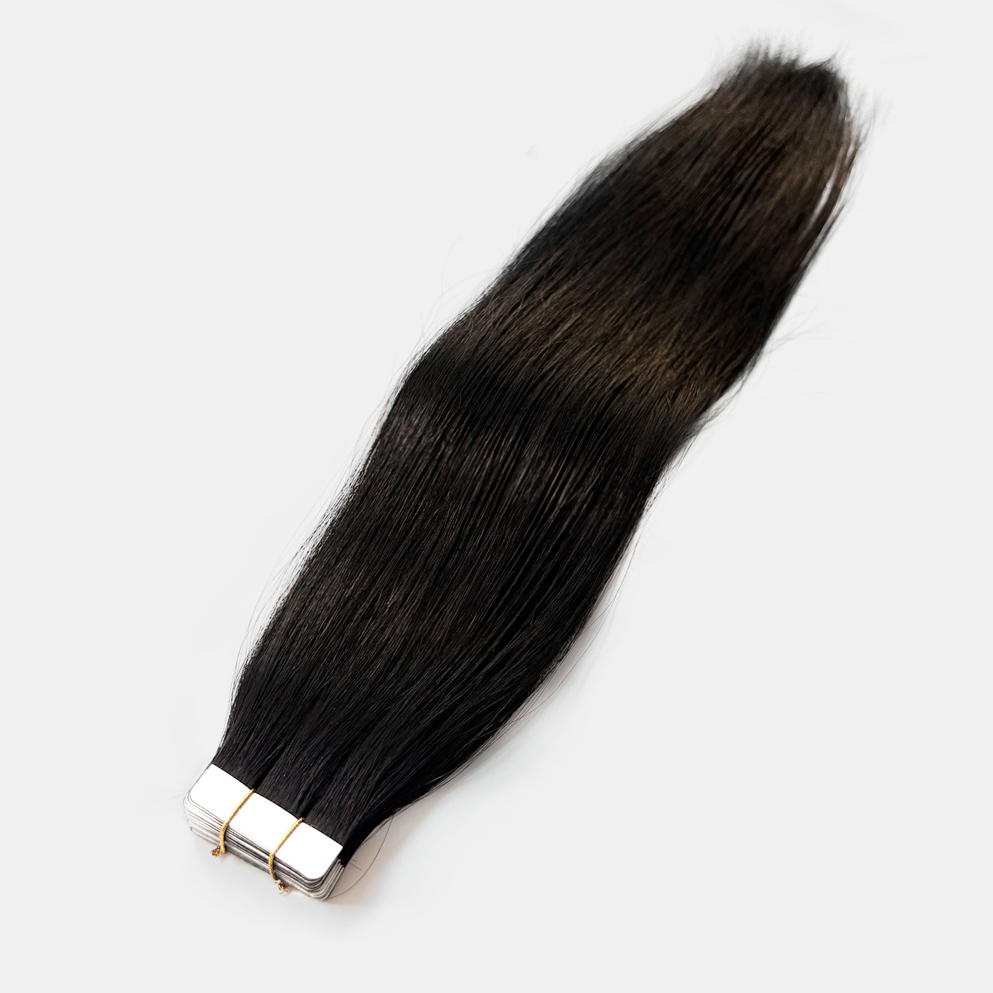 Starhair Straight 50G Tape In Extensions #1B Natural Black