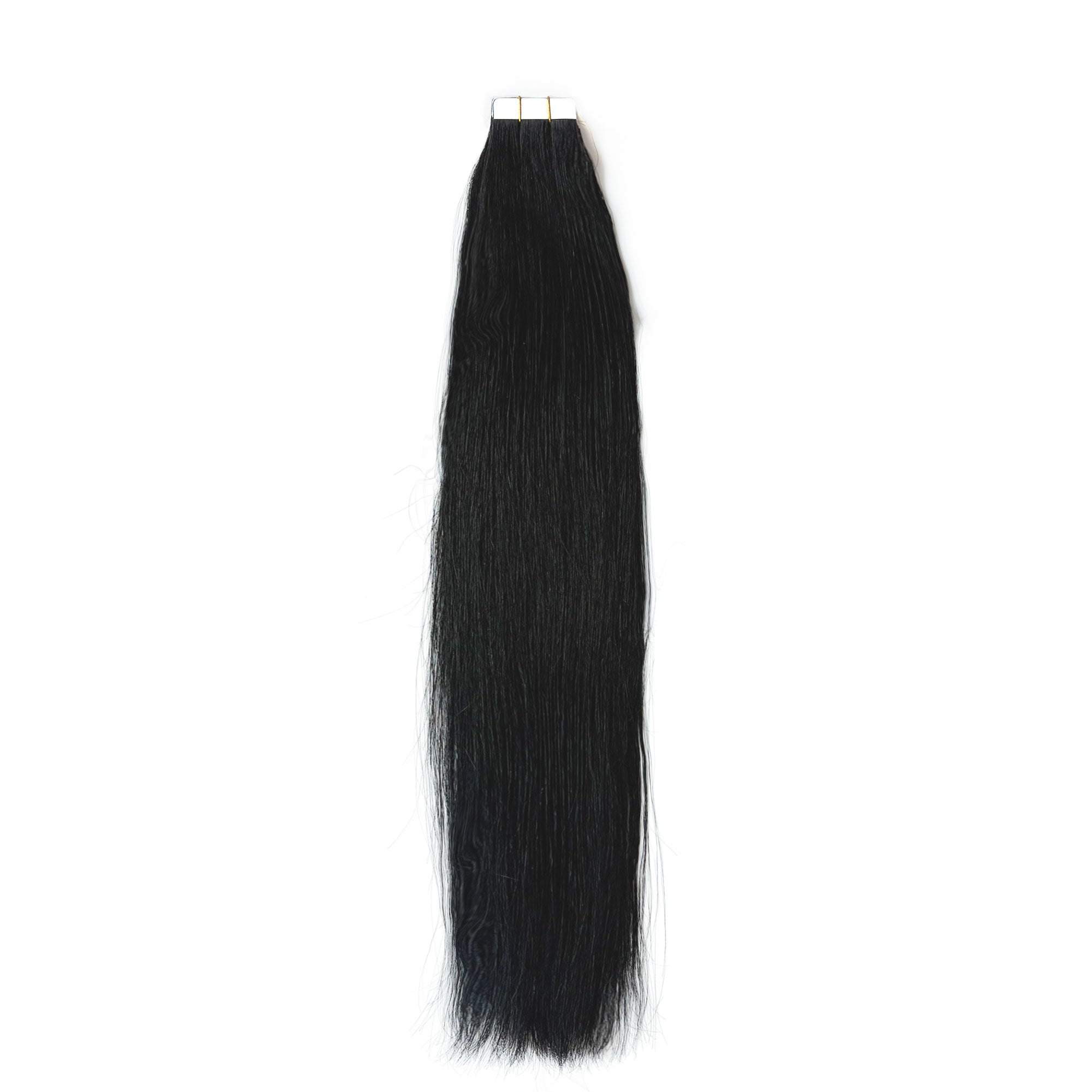 Starhair Straight 50G Tape In Extensions #1 Jet Black