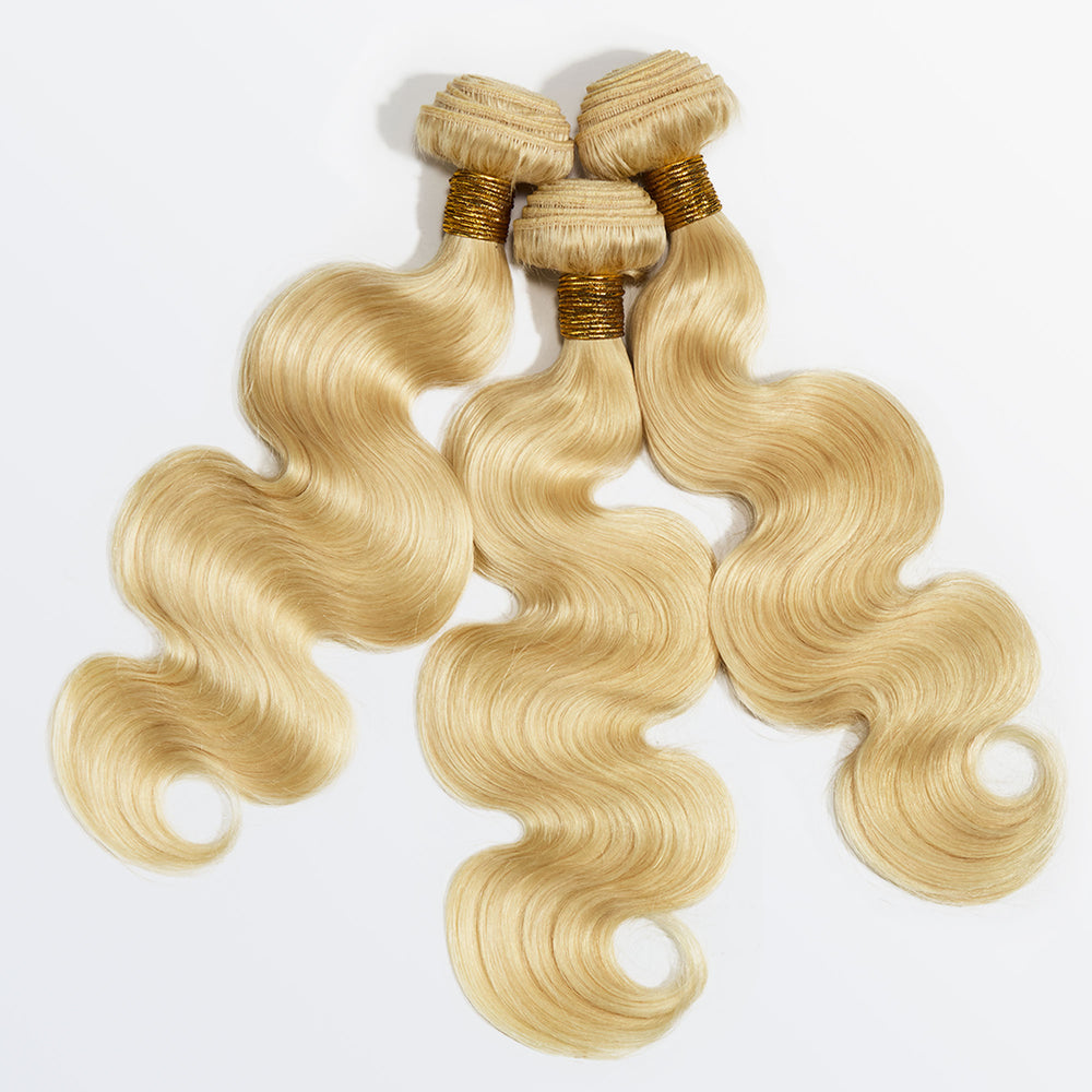 Starhair 10-30 Inch #613 Body Wave Blonde Remy Human Hair Bundles