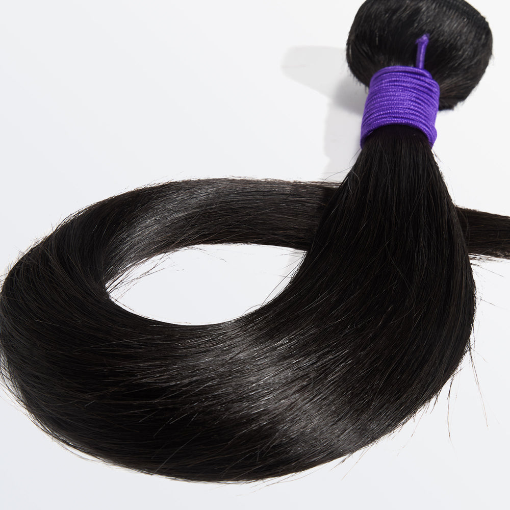 Starhair 10-30 Inch Straight Premium Indian Raw Hair Bundles #1B