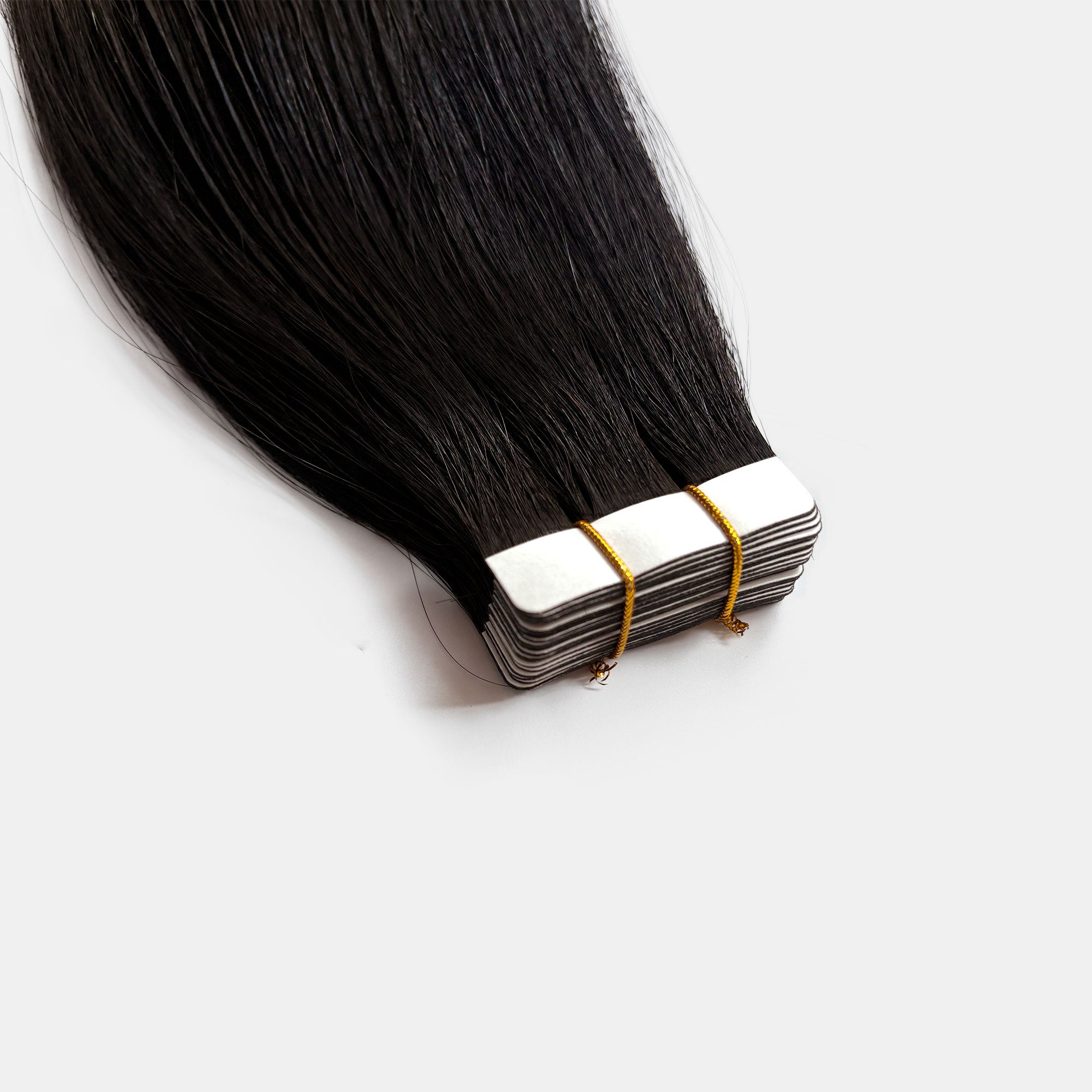 Starhair Straight 50G Tape In Extensions #1B Natural Black