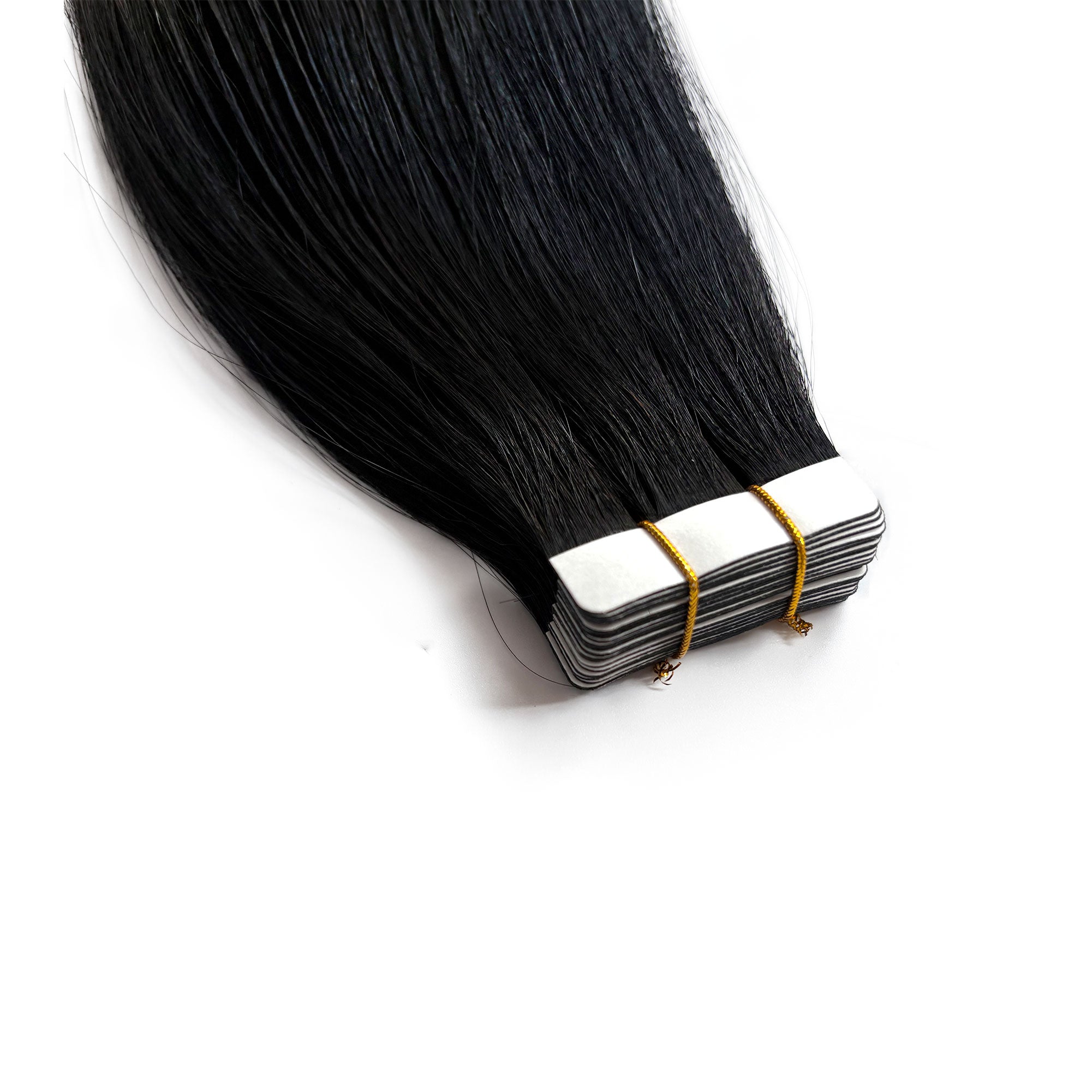 Starhair Straight 50G Tape In Extensions #1 Jet Black