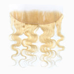 Starhair 14-20 Inch 13"x4" #613 Blonde Body Wave Transparent Lace Frontal