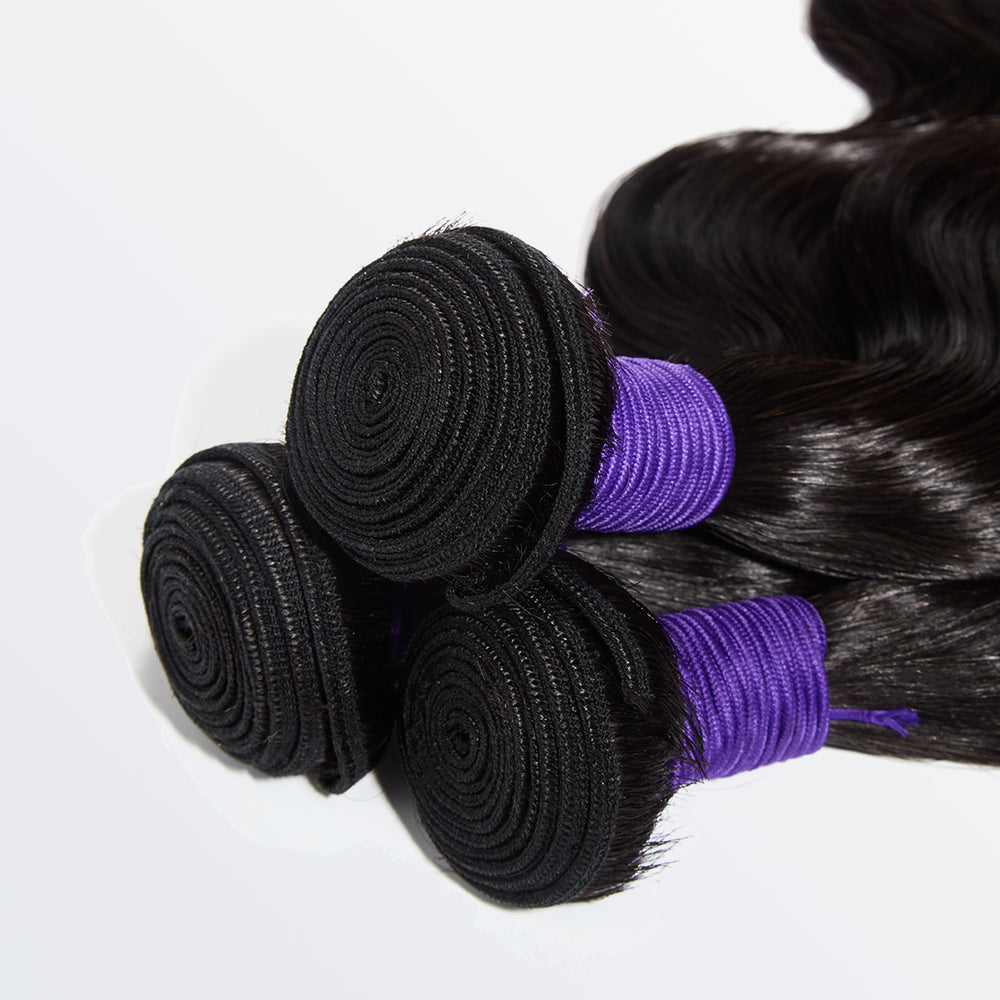 Starhair 10-30 Inch Body Wave Premium Raw Indian Hair Bundles #1B