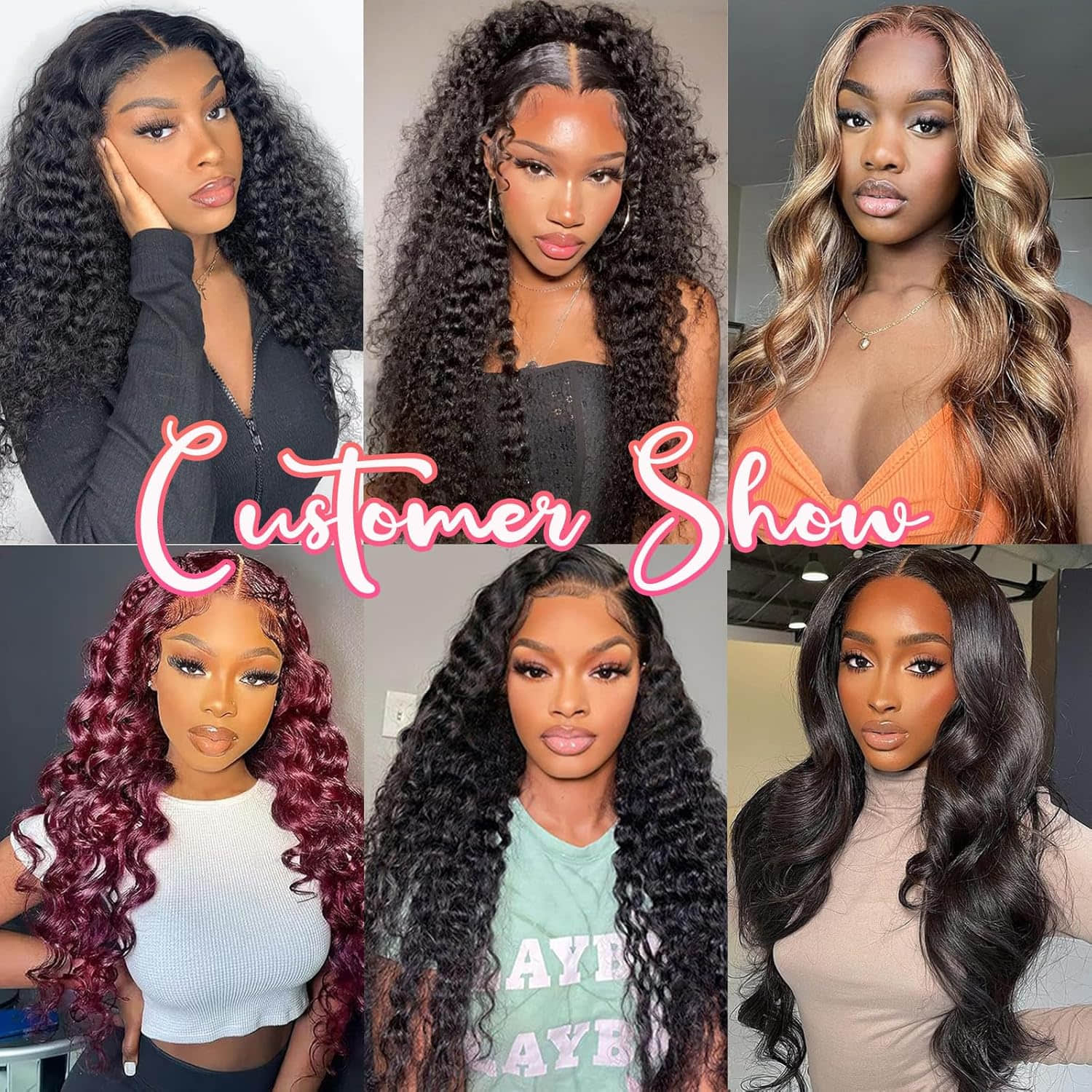 5"x5" Water Wave Transparent Glueless Lace Closure Wig
