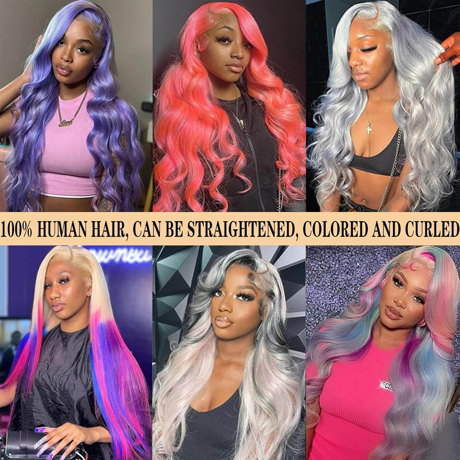 #613 Blonde 13"x4" Body Wave 200% Transparent Lace Frontal Wigs