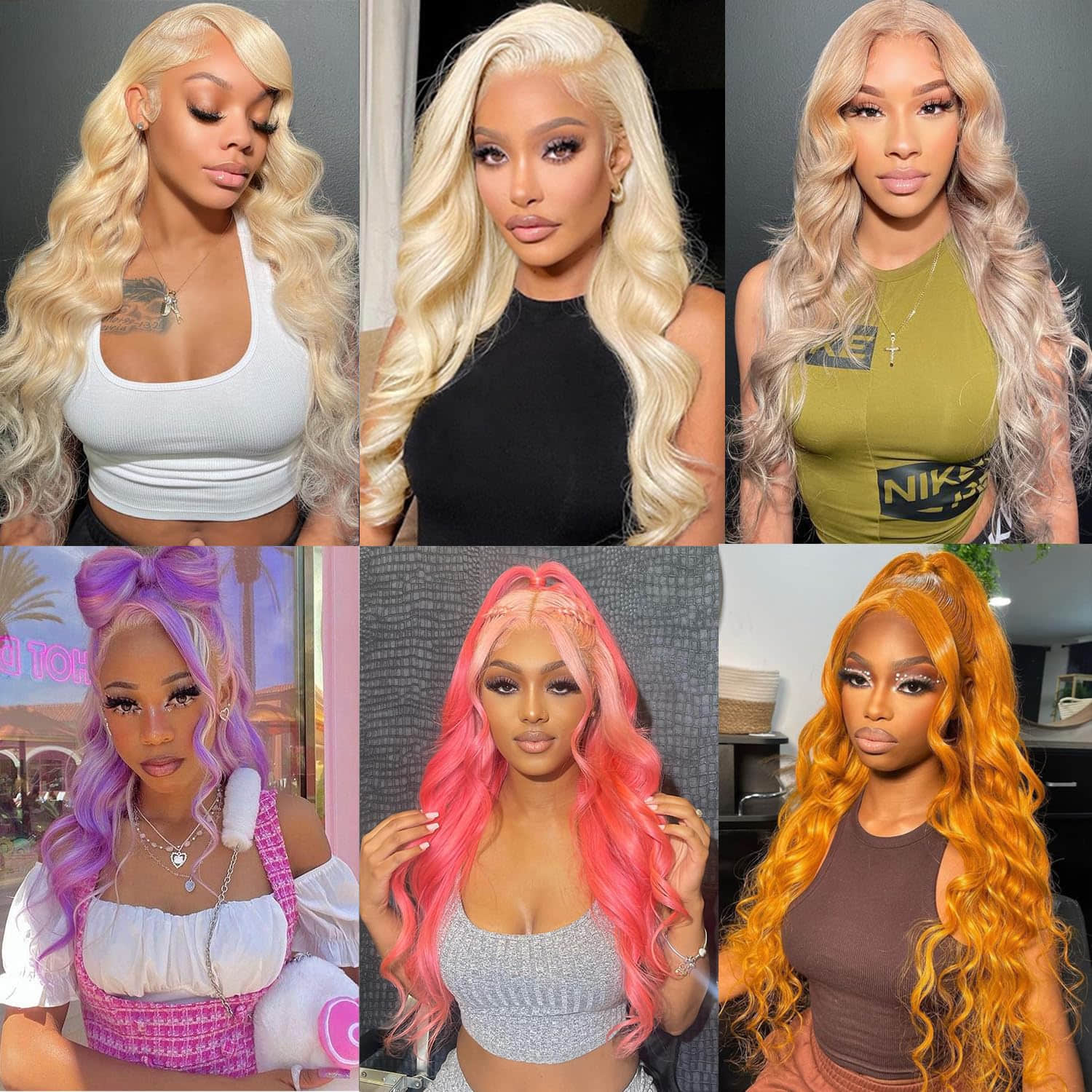#613 Blonde 13"x4" Body Wave Transparent Lace Frontal Wigs 150%