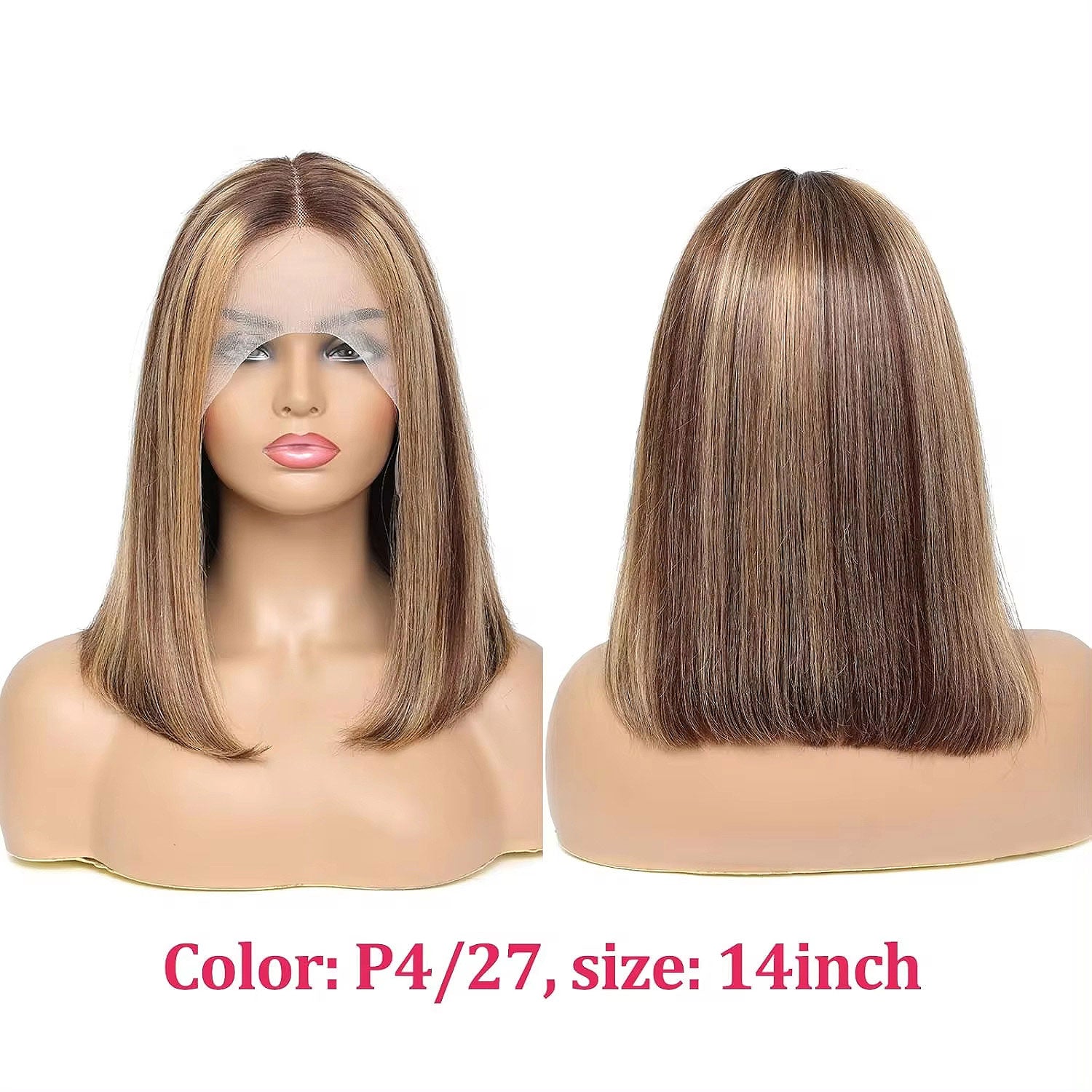 StarHair 13"x4" Bob Wig Transparent Lace Closure Wig P4/27