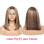StarHair 13"x4" Bob Wig Transparent Lace Closure Wig P4/27