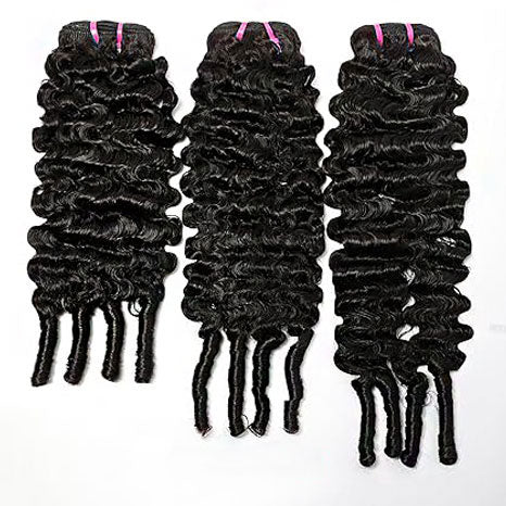 Starhair 14-26 Inches Burmese Curly 12A Raw Vietnam Hair Bundles #1B Natural Color