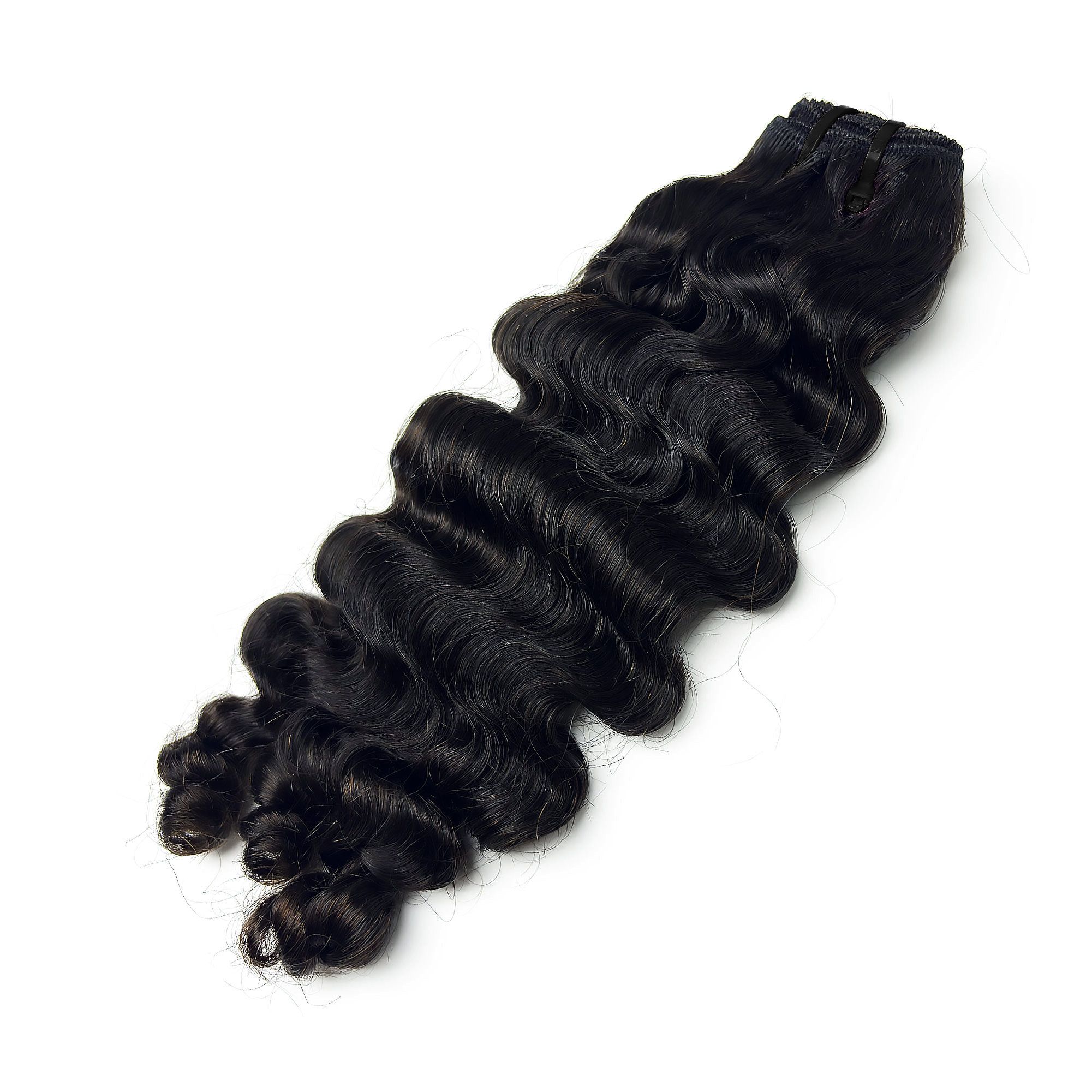 Starhair 14-30 Inch Burmese Curly Brazilian Virgin Hair Bundles #1B
