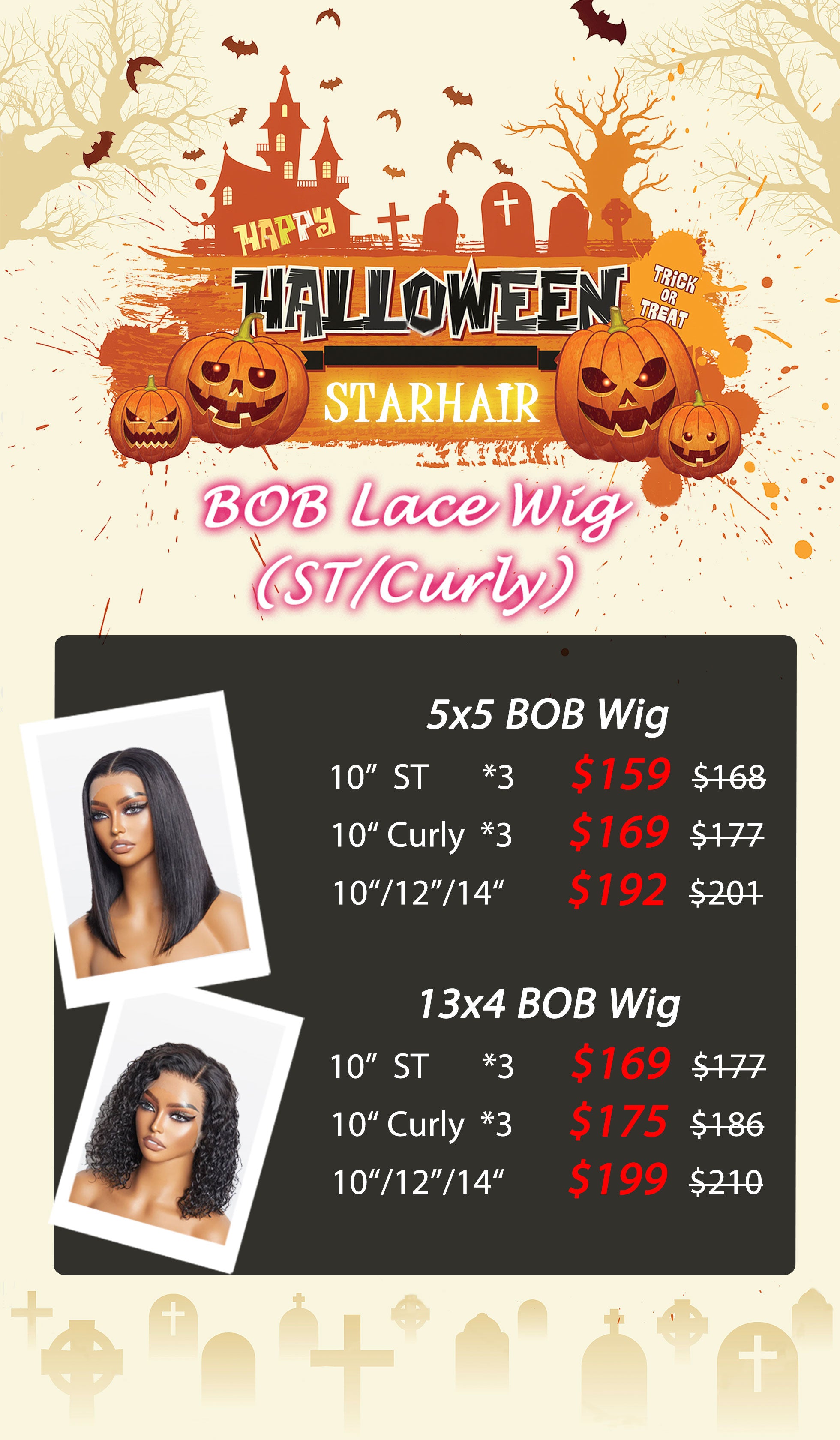 Halloween Package Deal | BOB Wig