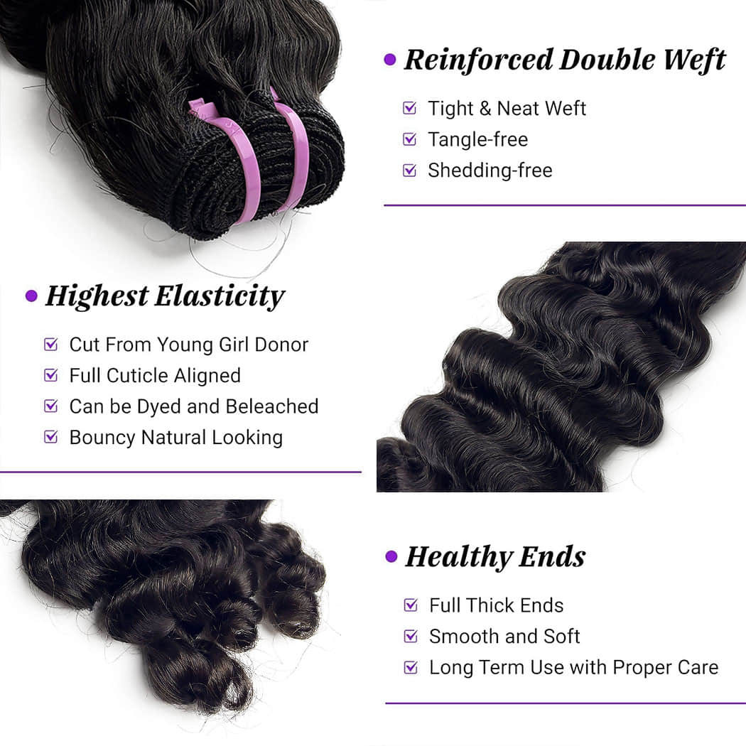 Burmese Curly 12A Raw Vietnam Hair Bundles