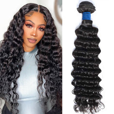 Starhair 10-30 Inch Deep Wave Brazilian Virgin Hair Bundles #1B